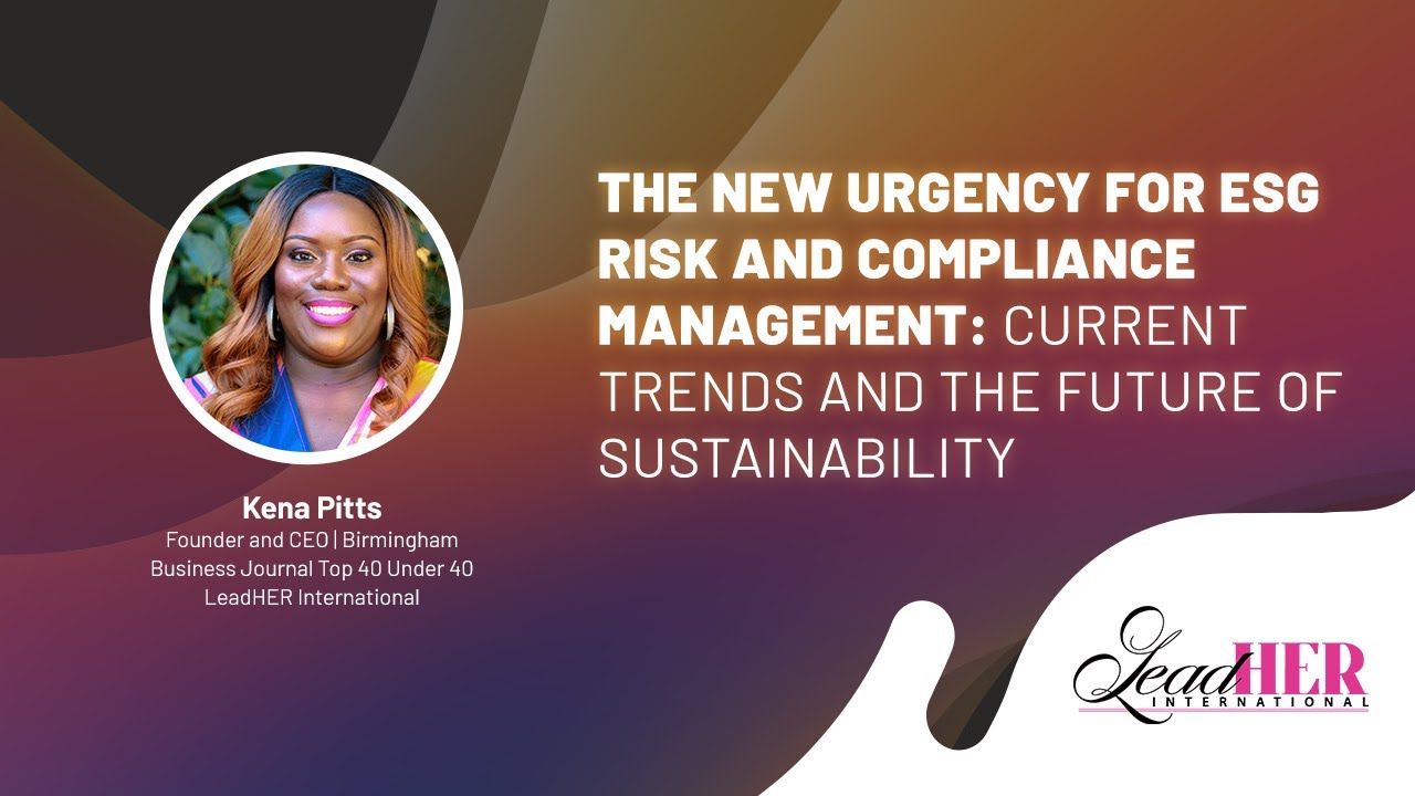 Kena Pitts at the ECEC 2021 // The new urgency for ESG risk and compliance management