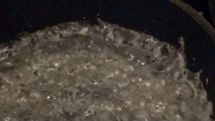 Slow motion boiling water