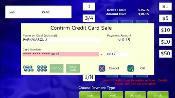 Dinerware POS Software    Table Service Demo