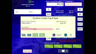 Dinerware POS Software    Table Service Demo