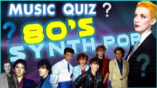 80's Synth Pop Music Quiz 🎵| Guess The Song