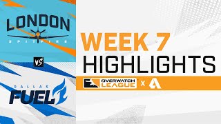 London Spitfire VS Dallas Fuel - Overwatch League 2021 Highlights | Week 7 Day 1