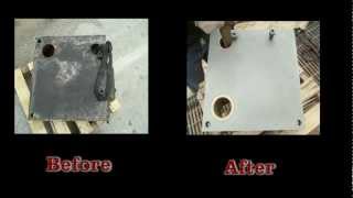 Blast It Clean - Cleaning Graphite Grease off Machine Pieces