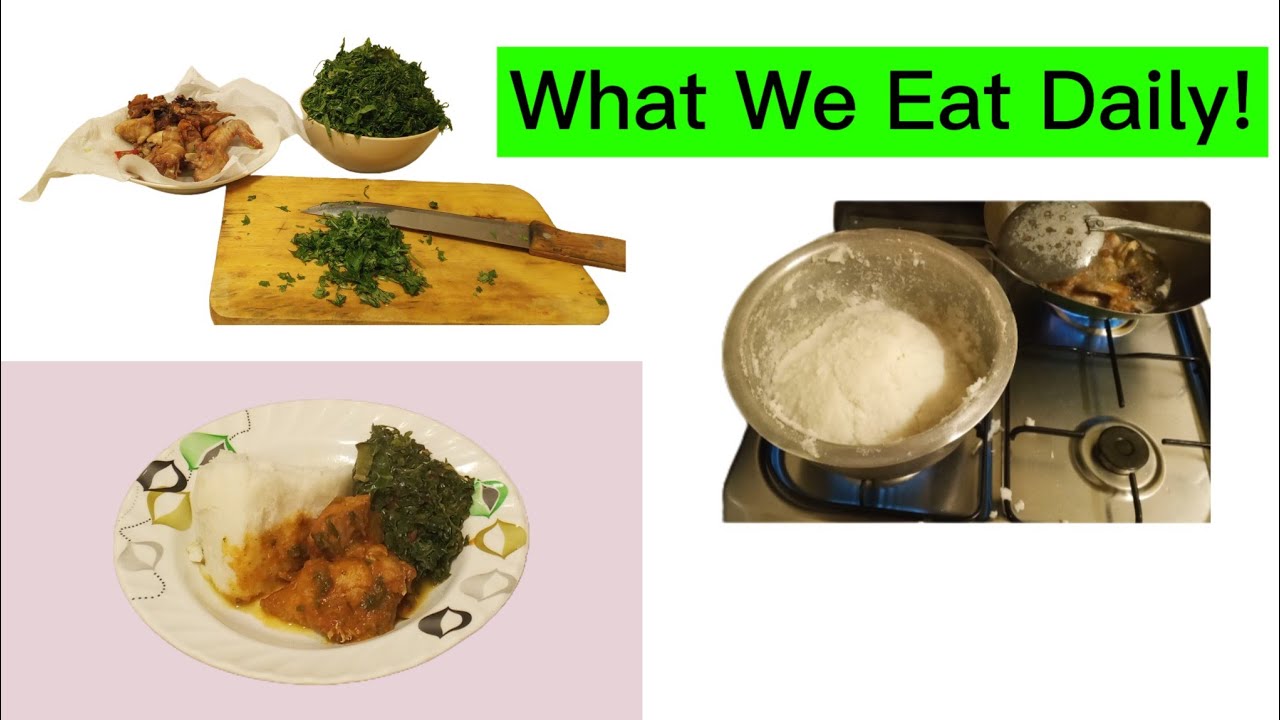 What We Eat At Home In Kenya 🇰🇪|Ugali, Greens & Chicken (Silent Cooking)