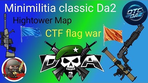 Minimilitia classic Da2/ CTF Flag game highlights video #minimilitia #minimilitiaupdate #gaming 
