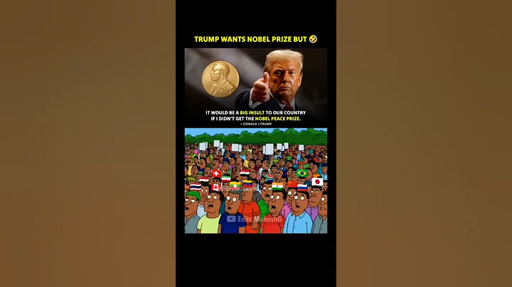Nobel Prize for Donald Trump 🤣🇺🇲 Funny Meme #tariffwar