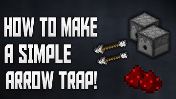 ✔ Minecraft For Beginners: How to Build A Simple Arrow Trap!