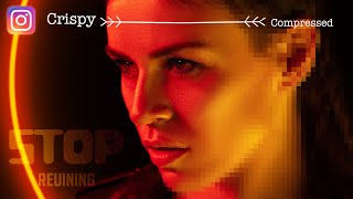 Best Instagram Export Settings for HIGH QUALITY SHARP Photos - 2022