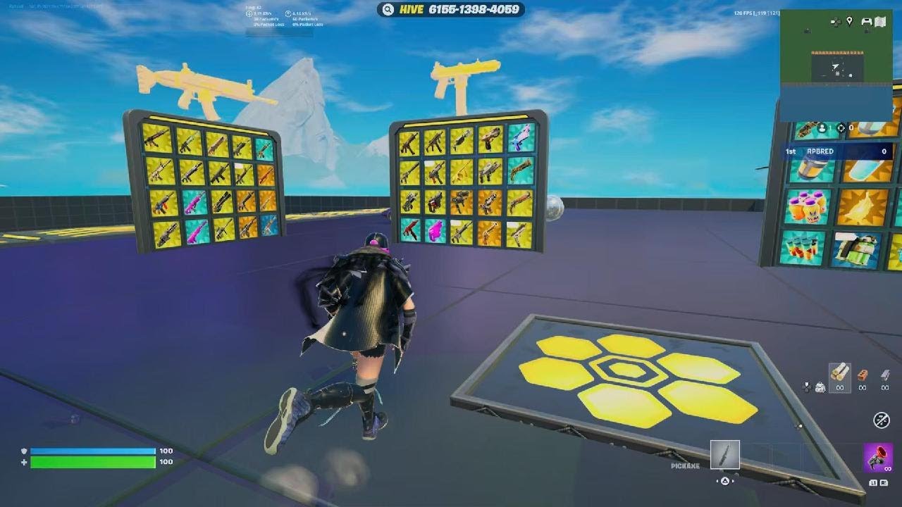 How to get the low gravity smgs in 1v1 with every gun