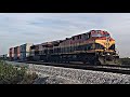 Locomotoras KCS [4616,4897]🚂🔥 Liderando M288, Pasando por la BF, Kilómetro BF33 