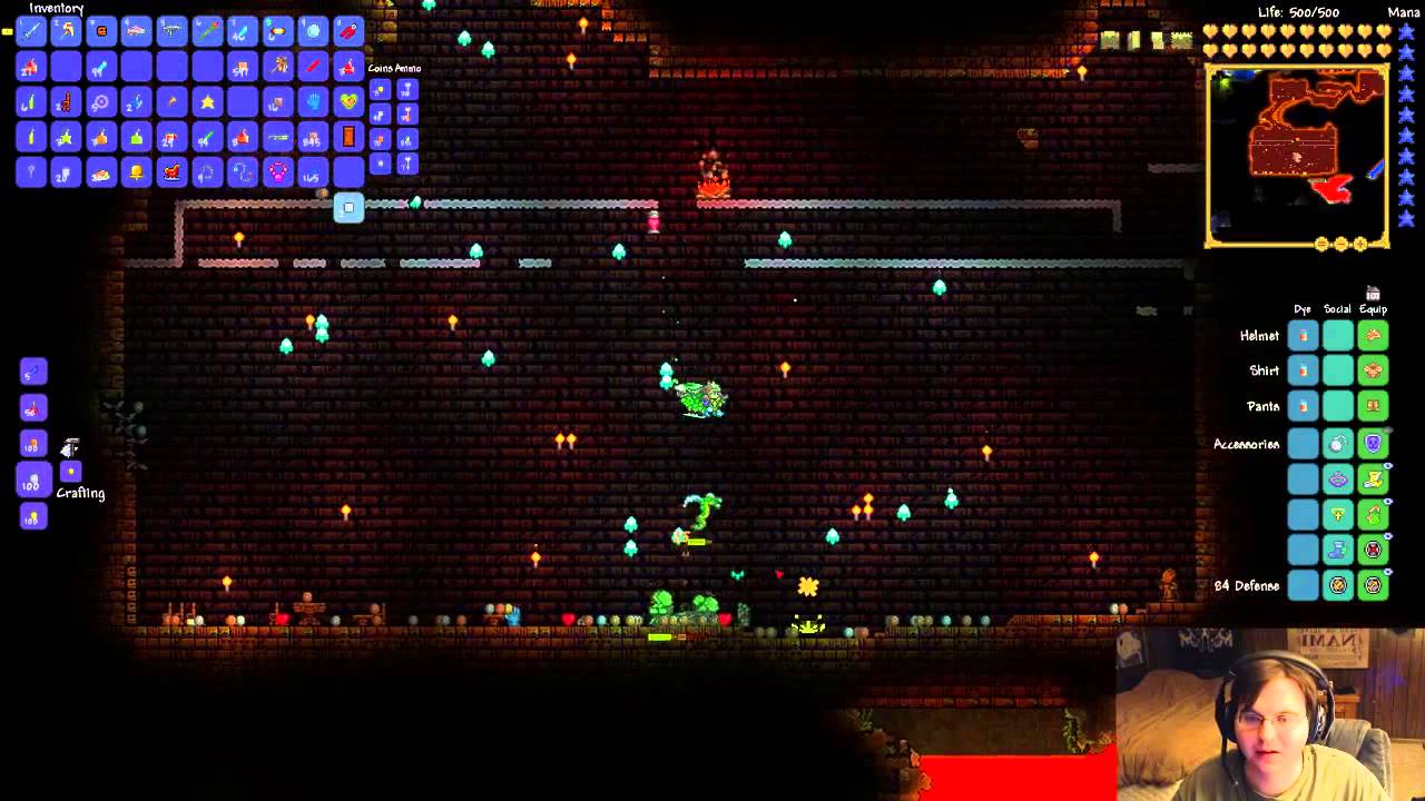 Terraria Hardcore Adventures in Hardmode Day 13 (9.0) - 17 / 21 - YouTube