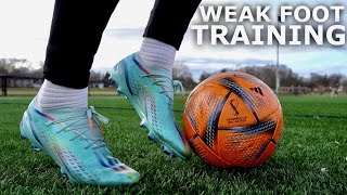 How To Improve Your Weak Foot | Using My Left Foot Only For A Full Training Session screenshot 4