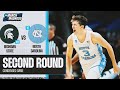 North Carolina vs Michigan State   Second Round NCAA tournament extended highlights