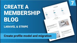 Profile model set up and profile migration | Create a membership blog with Laravel & Stripe | Part 7