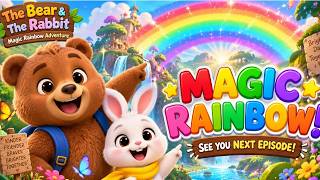 🐻🐰 The Bear & Rabbit’s Magic Rainbow 🌈 | Fun Cartoon Story for Kids