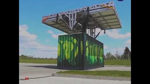 Energy everywhere with this mobile solar container