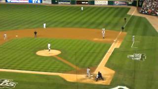Jeter strikes out to end the game!