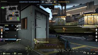 1v4 ACE clutch pistol train T side
