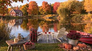 september fall lakeside morning 🍂 soft piano playlist for slow living & peaceful days screenshot 4