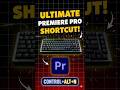 Stop Wasting Time in Premiere Pro! 🤫 #shorts #videoediting