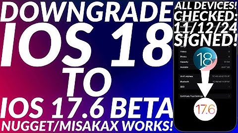 Downgrade iOS 18 to iOS 17.6 Beta 1/2/3 | Downgrade 18/17.7.3 to 17.6 Beta | All Devices |Full Guide