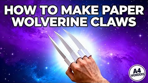 Epic Wolverine Paper Claws from X-Men | Easy Origami DIY Tutorial by A4 Wonders