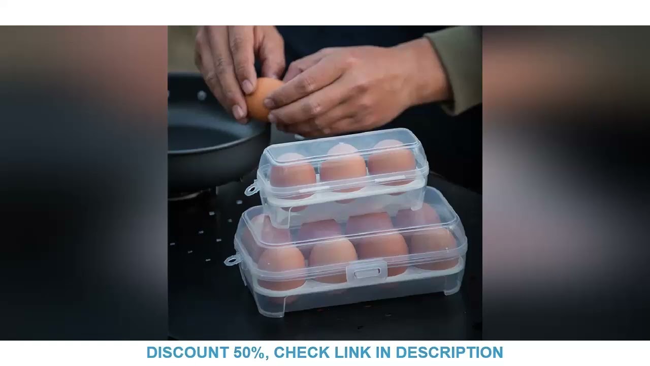 Outdoor Shockproof Egg Box Storage Box, Portable Camping Shatterproof Egg Tray, Home Plastic Protect