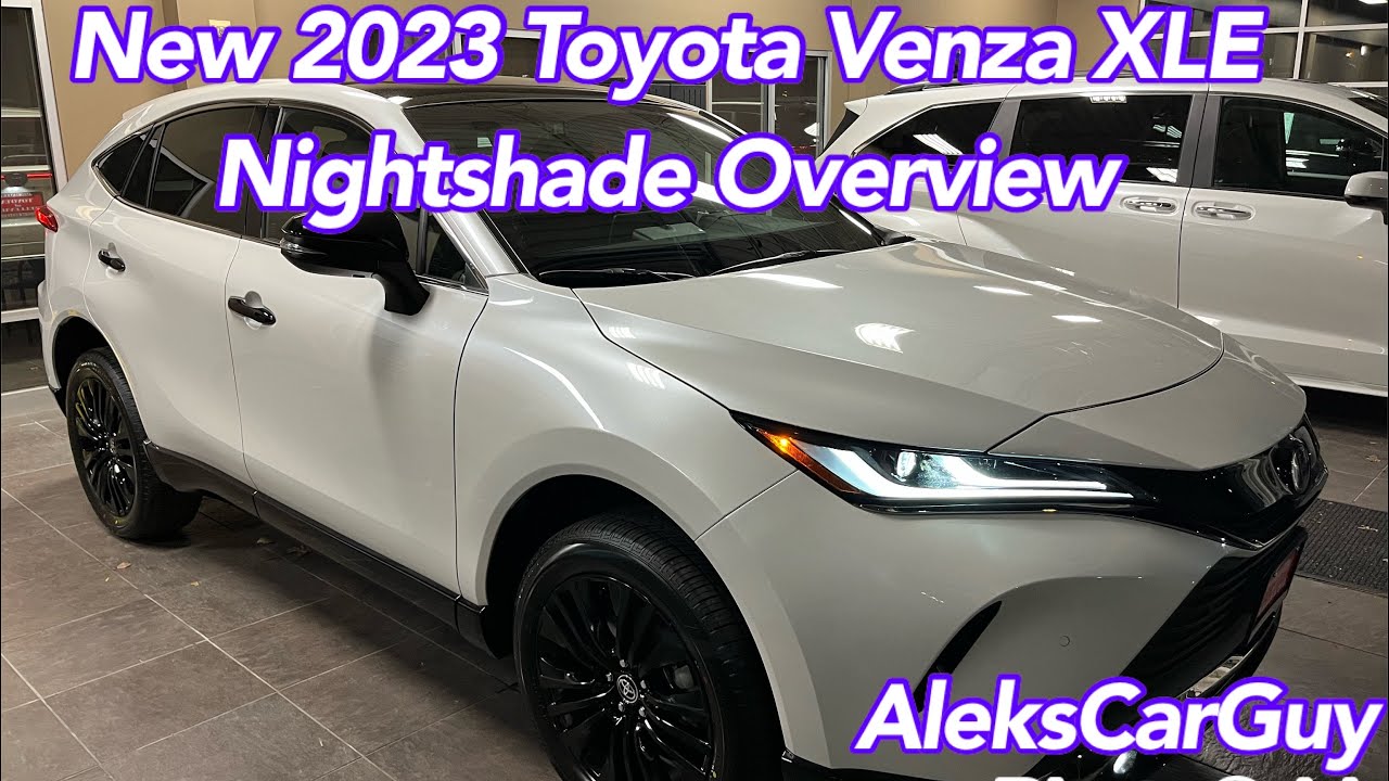 New 2023 Toyota Venza XLE Nightshade Walk Around and Overview YouTube