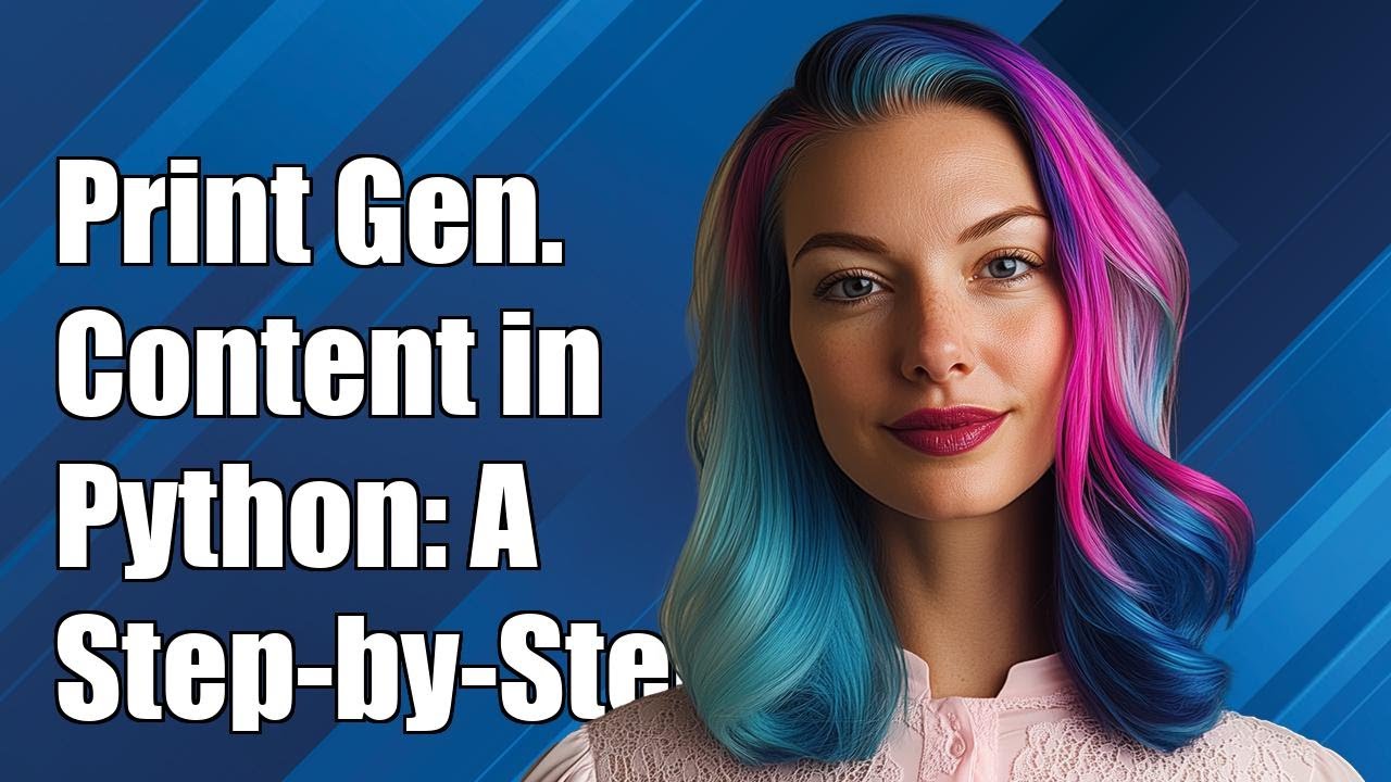How to Print Generator Content in Python: A Step-by-Step Guide - YouTube