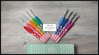 We Crochet Dots Crochet Hook Set Review Comparing them to Clover Amour and Red Tulip