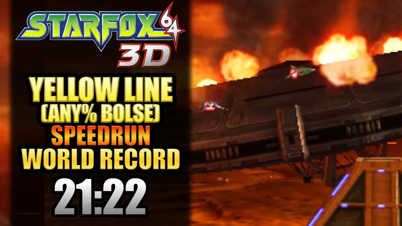 [Мировой рекорд] Star Fox 64 3D | Спидран по Yellow Line (Any% Bolse) | 