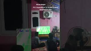 PS 3 Superslim &amp; TV 43 Inci Sedang Dimainkan 3 Jam #playstation
