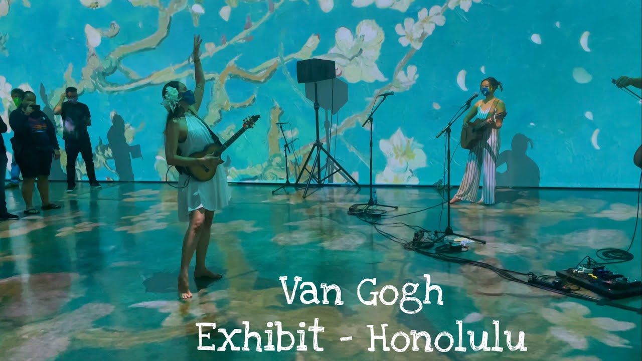 Ukulele & Cello with Visuals from Van Gogh Exhibit - Honolulu