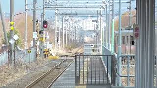 2023.04.09　JR新青森駅　奥羽本線 津軽新城行き到着【701系・4630M】　2023.04.09