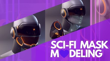 Sci-fi mask concept 3d model Hardsurface