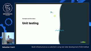 DevOpsDays Warsaw 2022 - Sebastian Czech - Build infrastructure as a code (IaC) using test-later...