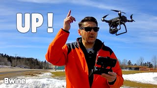 Bwine F7GB2 drone - 1.9 Mile Range, Night Shooting and High Wind Capability Review