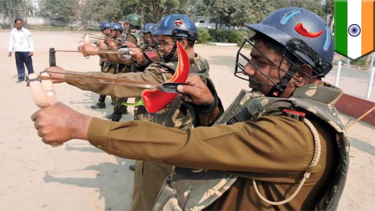 Resultado de imagen para Imagenes de policas antidisturbios de la India