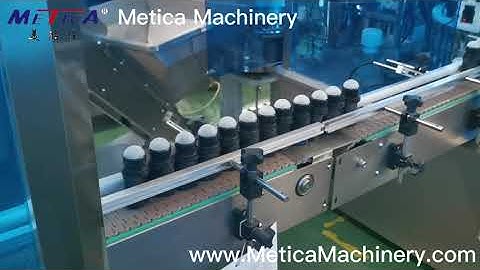 Deodorant filling, capping and sealing film machine production line, liquid bottling line