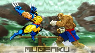 Wolverine vs Sagat. Marvel vs Capcom. X-Men vs Street Fighter MUGEN Multiverse