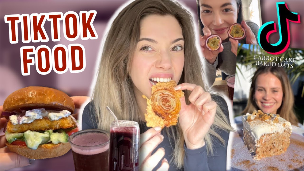 1 tag VIRALE TIKTOK REZEPTE TESTEN (ihr müsst die nachmachen!)