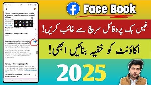 How to Make Your Facebook Account Invisible in Search | Hidden Profile Trick 2025
