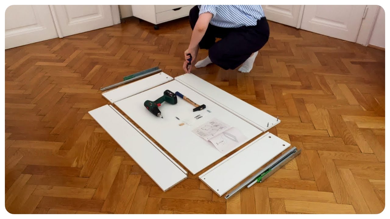 Сборка ящика Ikea Pax