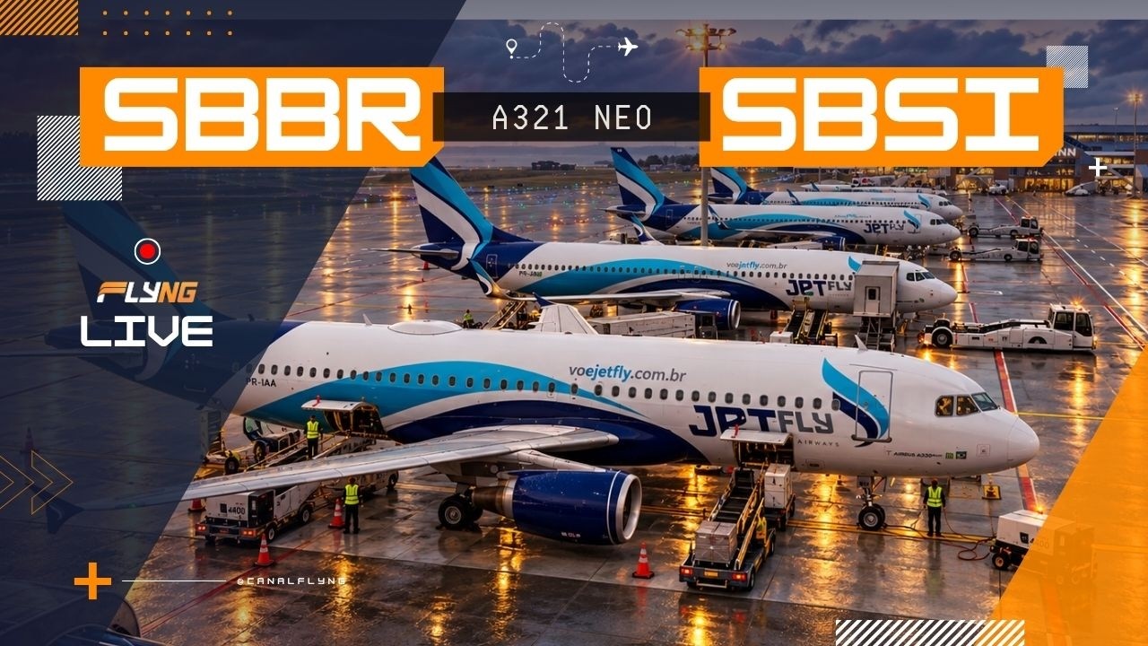 VOO COMPLETO AO VIVO | SBBR → SBSI | Fenix A319 | VATSIM | 4K