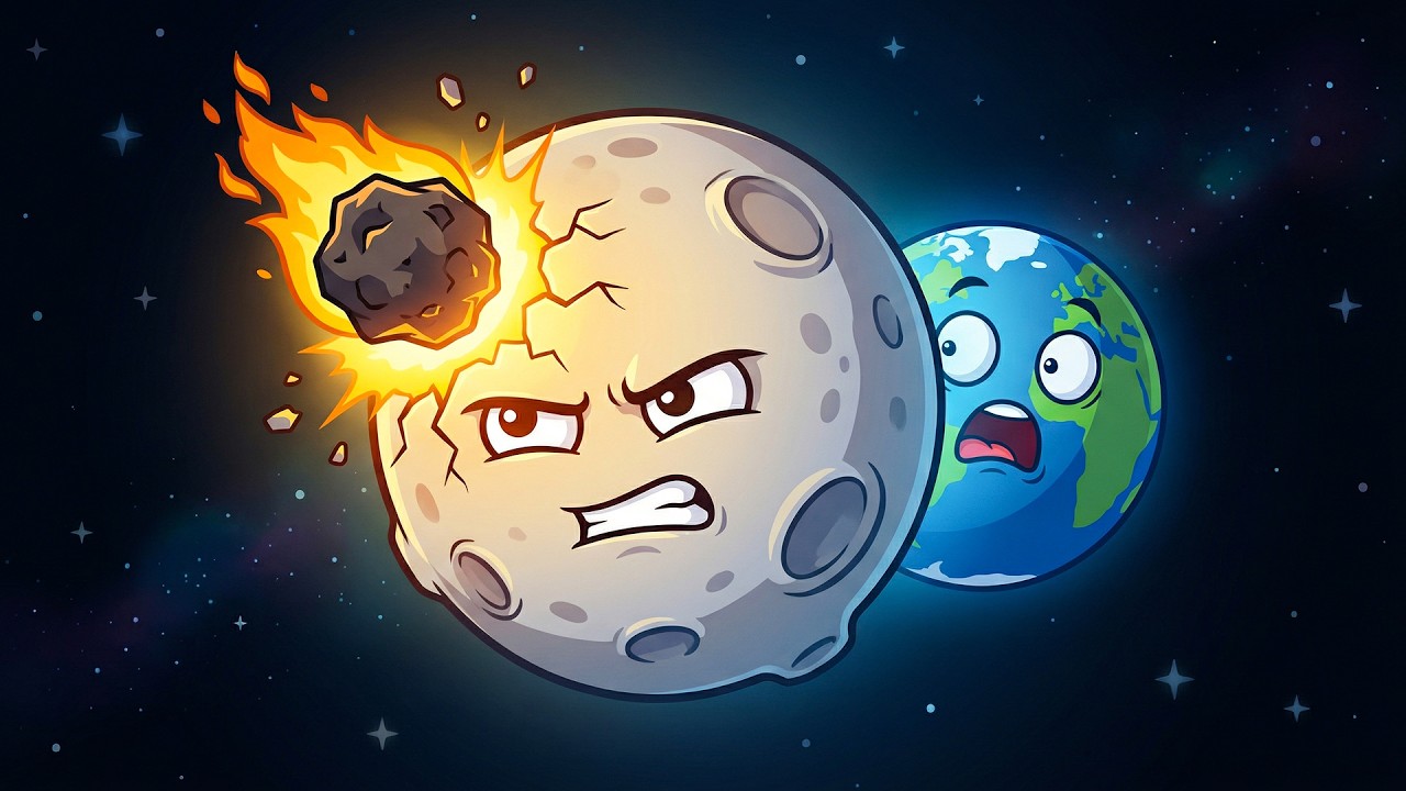 Луна пожертвовала собой, чтобы спасти Землю🌎😮