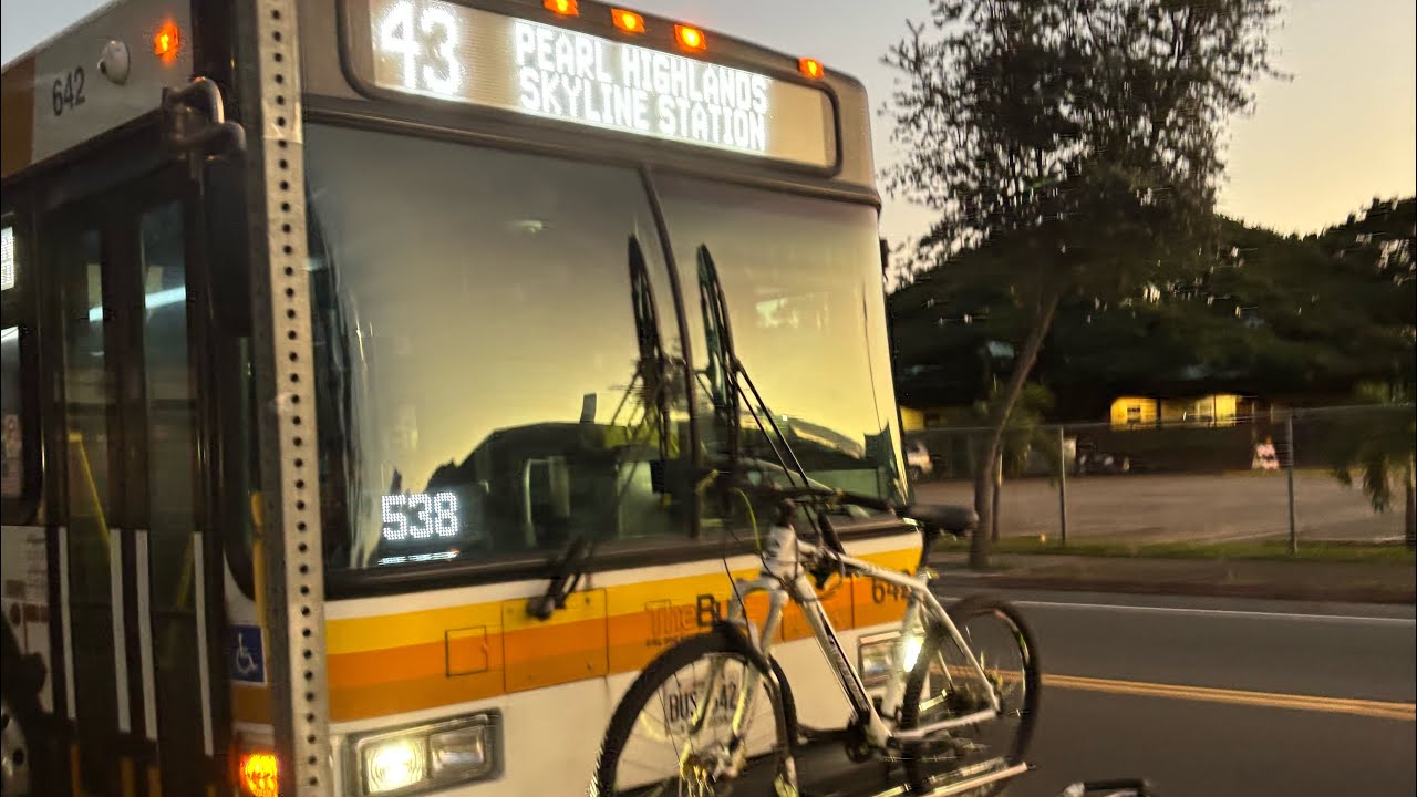 Bus 642 Route 43 Waiawa Pearl Highlands Skyline Station - YouTube