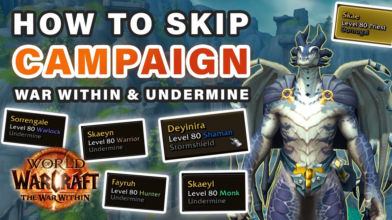 How to SKIP War Within & Undermine Campaign on ALT