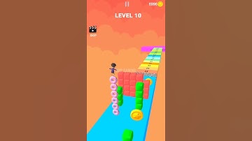 Cube Stacker Surfer 3D Gameplay walkthrough level 10 । Android , iOS game #cubestackersurfer #shorts
