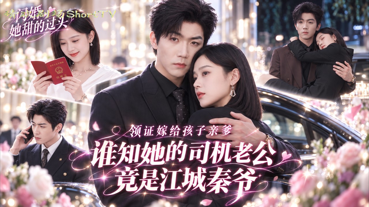 她带球找孩子亲爹闪婚，原以为搭伙凑合，谁知冷面丈夫竟让她越过越甜！她不嫌他只是司机，也慢慢习惯了他的温柔，直到某天看见豪门掌权人出现在电视上，她才发现枕边人的脸熟悉得过分！#先婚后爱