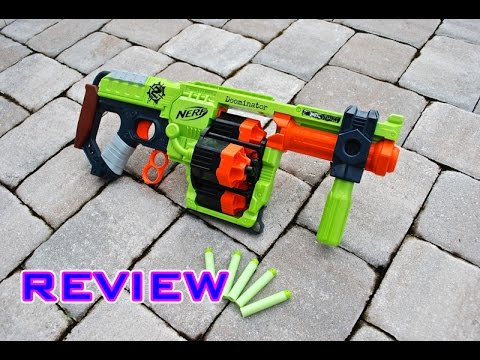 [REVIEW] Nerf Zombie Strike Doominator Unboxing, Review, & Firing Test ...